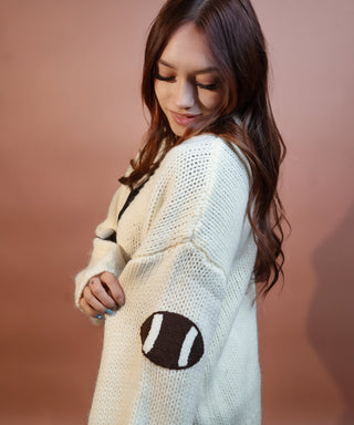 STAR DROP Women's Friday Night Lights Football Cardigan - 150 Kimonos + Cardigans - The Farmhouse