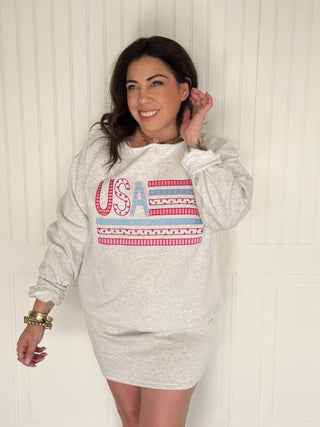 Stars & Stripes Embroidered Off - Shoulder Top - 100 Casual Tops - The Farmhouse