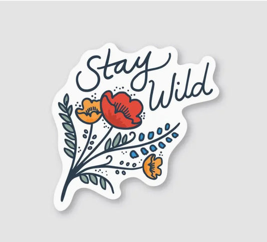 Stay Wild Wildflowers Sticker - The Farmhouse