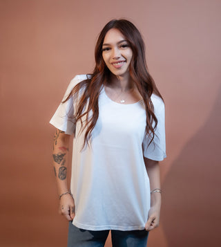 Stitch & Co. Homestead Short Sleeve Knit Top, White - 100 Casual Tops - The Farmhouse