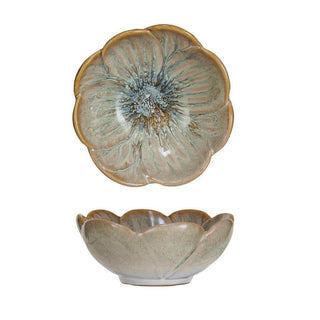 Stoneware Flower Shaped Bowl - The Farmhouse