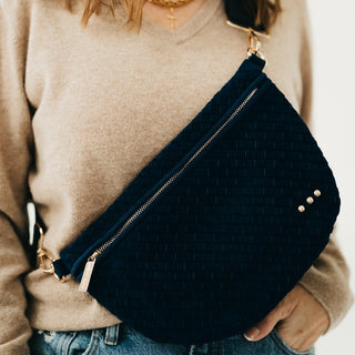 Suede Westlyn Woven Bum Bag - Bum Bag - The Farmhouse