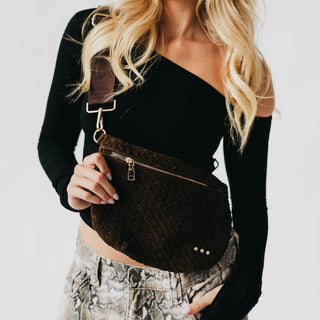 Suede Westlyn Woven Bum Bag - Bum Bag - The Farmhouse