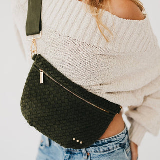 Suede Westlyn Woven Bum Bag - Bum Bag - The Farmhouse