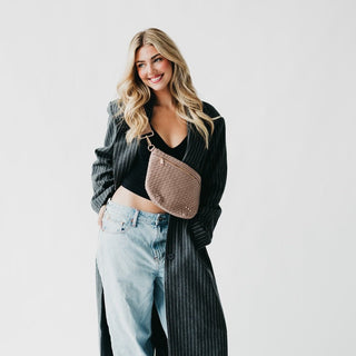 Suede Westlyn Woven Bum Bag - Bum Bag - The Farmhouse