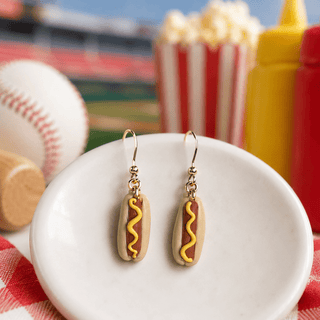 Summer Snack Hot Dog Clay Earrings - 290 Jewelry - The Farmhouse