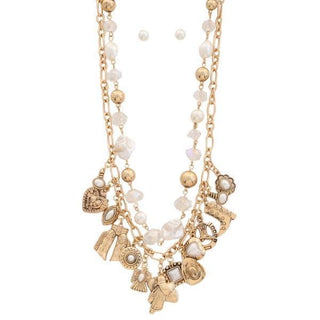 Sundance Charm Western Rodeo Layered Necklace - The Farmhouse