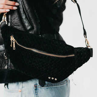 Susie Suede Bum Bag, Black - 280 Bags - The Farmhouse