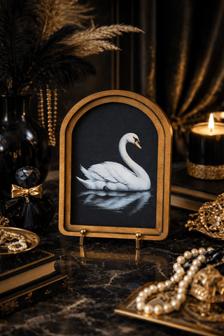Swan Arch Framed Art 6x8" - 420 Home Decor - The Farmhouse