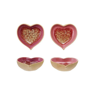 Sweetheart Crackle Glaze Trinket Dish - 420 Home Decor - The Farmhouse