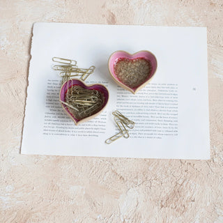 Sweetheart Crackle Glaze Trinket Dish - 420 Home Decor - The Farmhouse