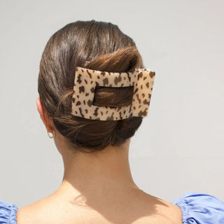 TELETIES Blonde Tortoise Flat Rectangle Hair Clip - 260 Fashion Accessories - The Farmhouse