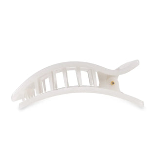 TELETIES Coconut White Flat Rectangle Hair Clip - 260 Fashion Accessories - The Farmhouse