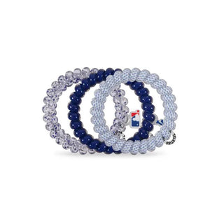 TELETIES Los Angeles Dodgers Spiral Hair Coils (Large, 3 - Pack) - 260 Fashion Accessories - The Farmhouse