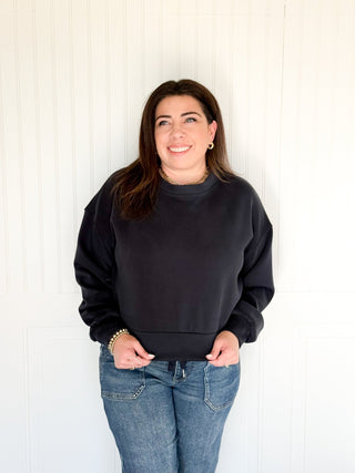 The AeroSoft Lounge Crew, Black - 250 Activewear + Lounge - The Farmhouse