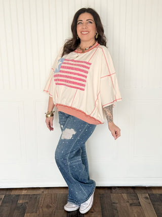 The All - American Weekend Pullover - 110 Blouses - The Farmhouse