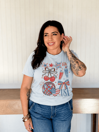 The Americana Disco Graphic Tee - 120 Graphic Tees - The Farmhouse
