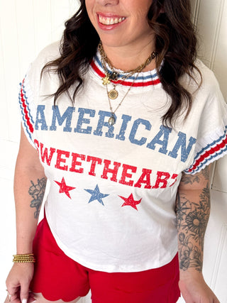 The Americana Sweetheart Star Top - 120 Graphic Tees - The Farmhouse