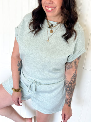 The Avery Scuba Shorts, Aqua - 220 Shorts + Skirts - The Farmhouse