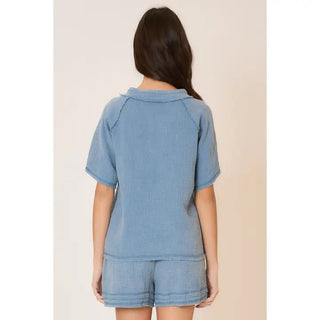 The Barefoot Afternoon V - Neck - 110 Blouses - The Farmhouse