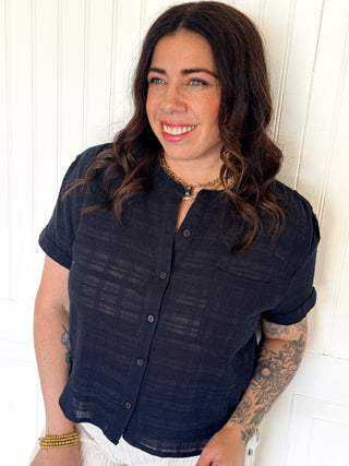 The Basecamp Classic Shirt, Black - 100 Casual Tops - The Farmhouse