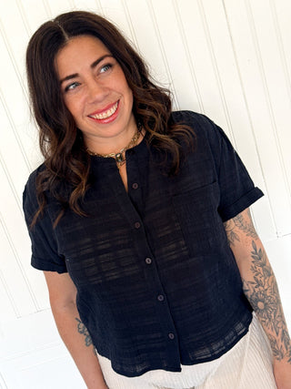The Basecamp Classic Shirt, Black - 100 Casual Tops - The Farmhouse