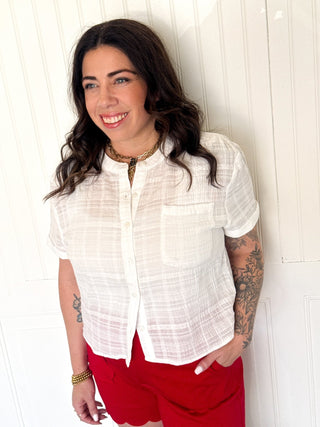 The Basecamp Classic Shirt, White - 100 Casual Tops - The Farmhouse