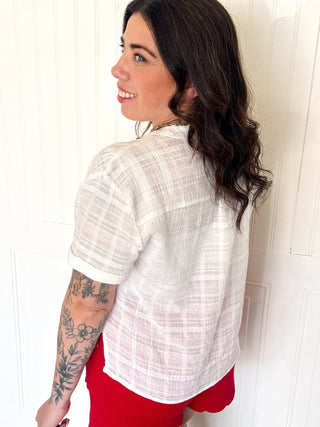 The Basecamp Classic Shirt, White - 100 Casual Tops - The Farmhouse