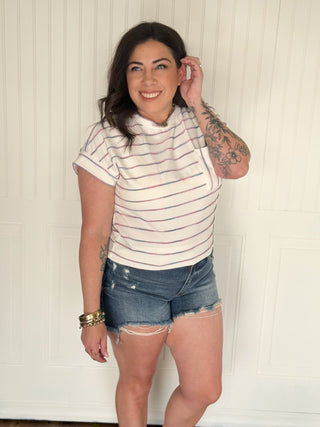 The Bayside Stripe Cuff Top - 100 Casual Tops - The Farmhouse