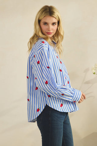The Berryline Button Blouse - 110 Blouses - The Farmhouse