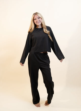 THE BLANK LAB Women's Weathered Cotton Long Sleeve - 100 Casual Tops - The Farmhouse