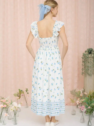 The Bluebell Ruffle Smocked Midi - 170 Dresses - The Farmhouse