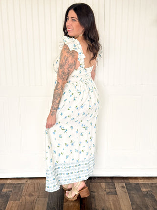 The Bluebell Ruffle Smocked Midi - 170 Dresses - The Farmhouse