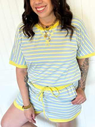 The Bluebird & Sunshine Stripe Set - 250 Activewear + Lounge - The Farmhouse