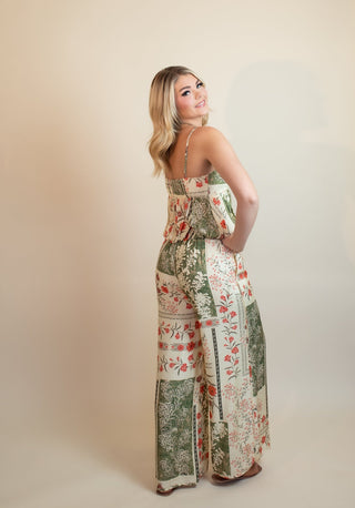 The Botanical Breeze Peplum Tank - 110 Blouses - The Farmhouse