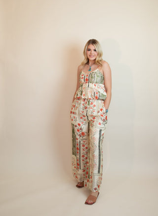 The Botanical Breeze Peplum Tank - 110 Blouses - The Farmhouse