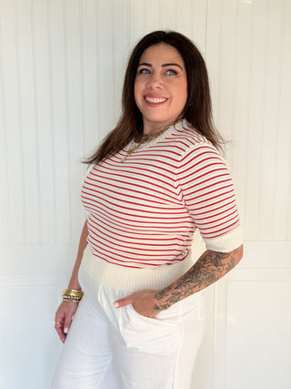 The Brixton Stripe Pullover - 100 Casual Tops - The Farmhouse