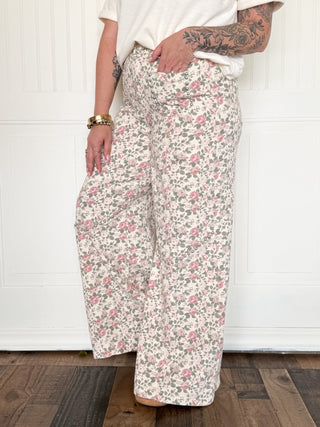 The Buttercream Garden Wide Legs - 240 Pants - The Farmhouse