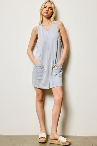 The Cali Romper, Blue - 180 One Piece Outfits - The Farmhouse