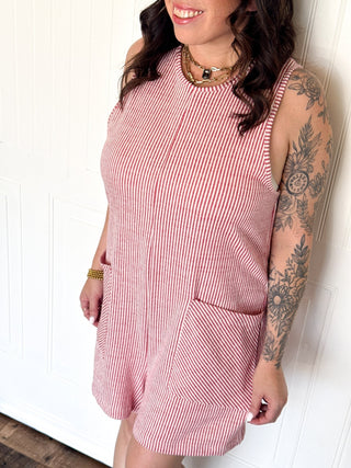 The Cali Romper, Red - 180 One Piece Outfits - The Farmhouse
