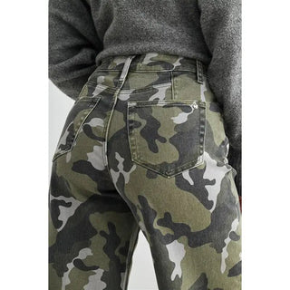 The Camo Trail Wide Leg Crop Pants - 210 Jeans - The Farmhouse