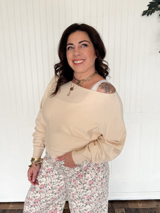 The Celestine Cashmere Sweater, Cream - 250 Activewear + Lounge - The Farmhouse