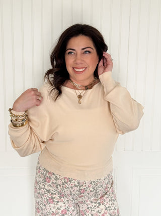 The Celestine Cashmere Sweater, Cream - 250 Activewear + Lounge - The Farmhouse