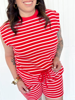 The Cherry Blossom Stripe Knit Top - 100 Casual Tops - The Farmhouse