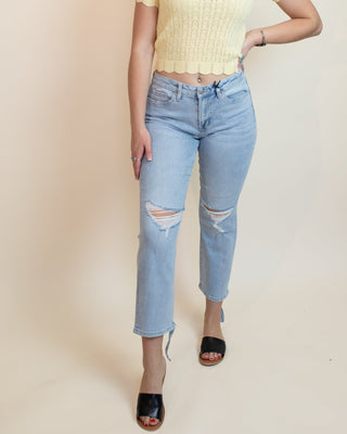 The Cityline Cigarette Crop Denim Jeans - Bottom-Pants - The Farmhouse