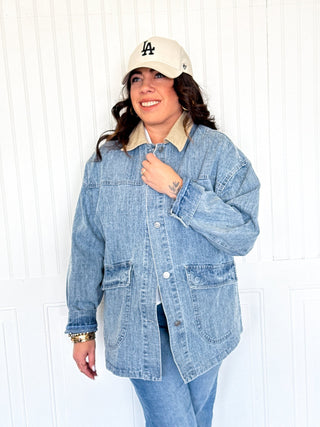 The Classic Ranch Contrast Denim Layer - 160 Outerwear - The Farmhouse