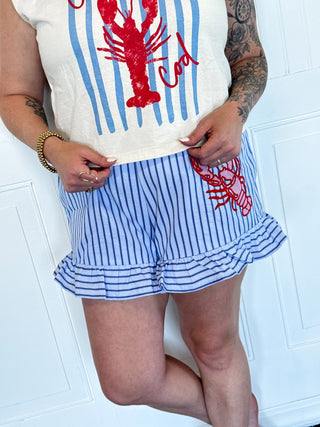 The Coastal Catch Lobster Shorts - 220 Shorts + Skirts - The Farmhouse