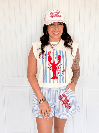 The Coastal Catch Lobster Shorts - 220 Shorts + Skirts - The Farmhouse