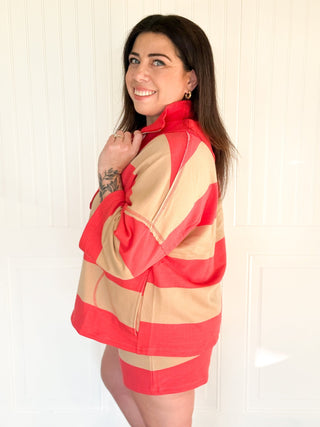The Coastal Coral Knit Top - 100 Casual Tops - The Farmhouse