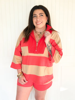 The Coastal Coral Knit Top - 100 Casual Tops - The Farmhouse